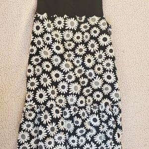 Girls XL Black/White floral print dress, Victoria Beckham for Target, used